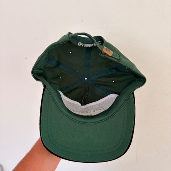 Vintage 2 tone Elite L'ASSOMPTION 1998 Ballon Bali Dad hat strapback green black - Picture 6 of 6